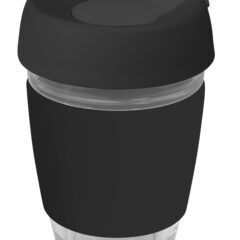 Genova Glass Coffee Cup - 350Ml With Silicon Lid And Band