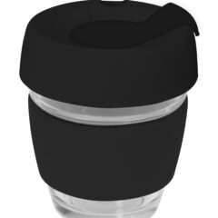 Genova Glass Coffee Cup - 240Ml With Silicon Lid And Band