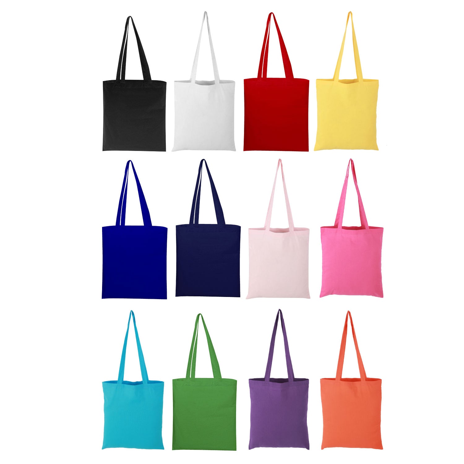 Boston Long Handle Coloured Calico Bag