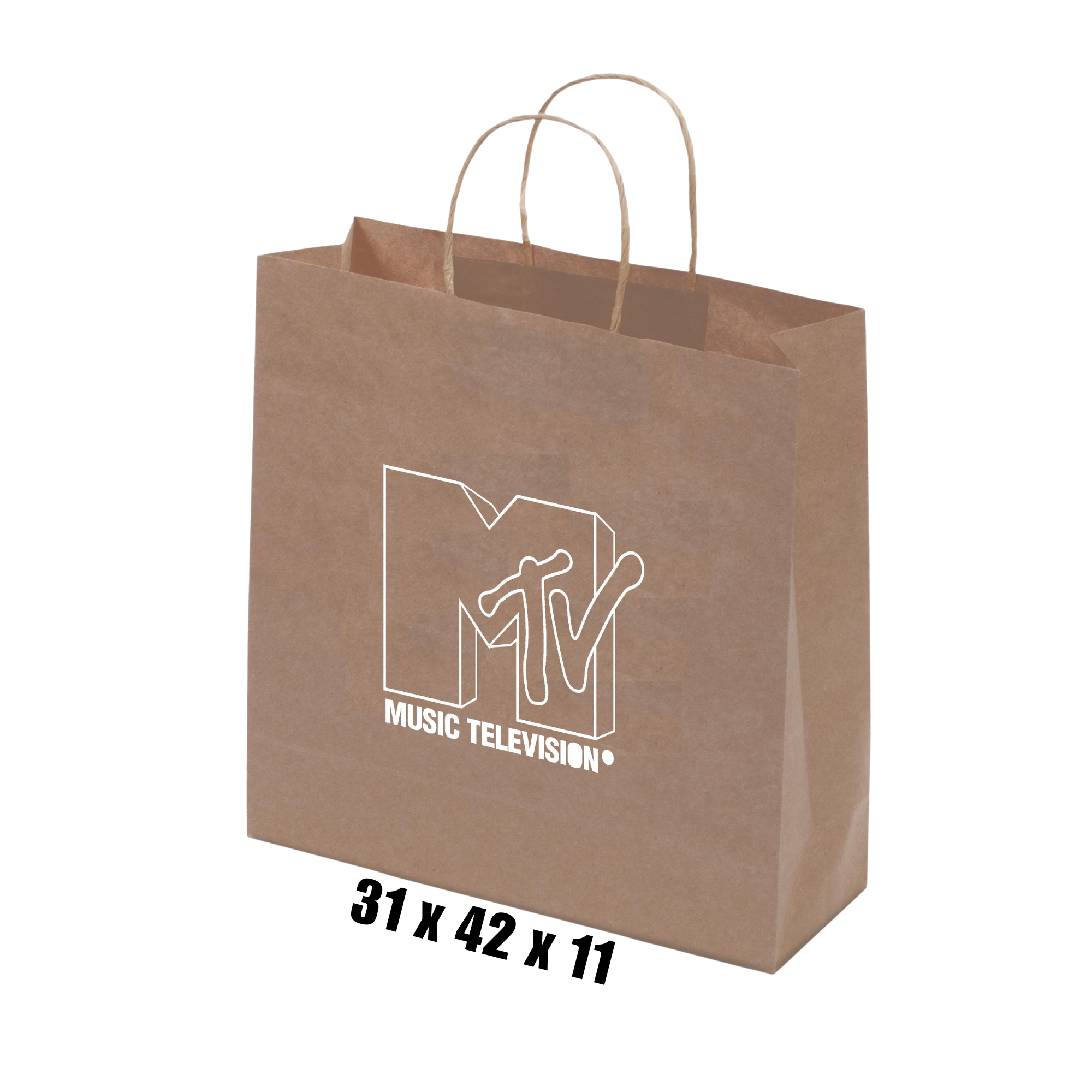 Kraft Paper Bag Brown Large Includes Twisted Paper Handle