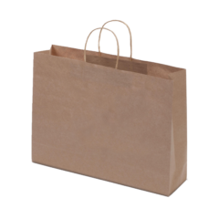 Kraft Paper Bag Brown Landscape Includes Twisted Paper Handle