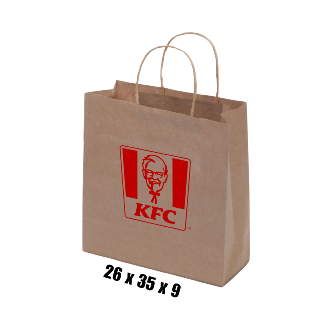 Kraft Paper Bag Brown Medium Includes Twisted Paper Handle