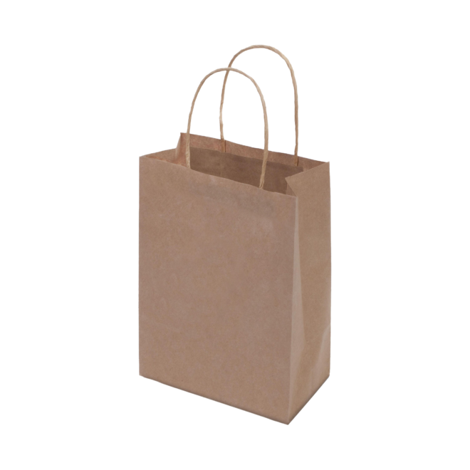 Kraft Paper Bag Brown Small Includes Twisted Paper Handle