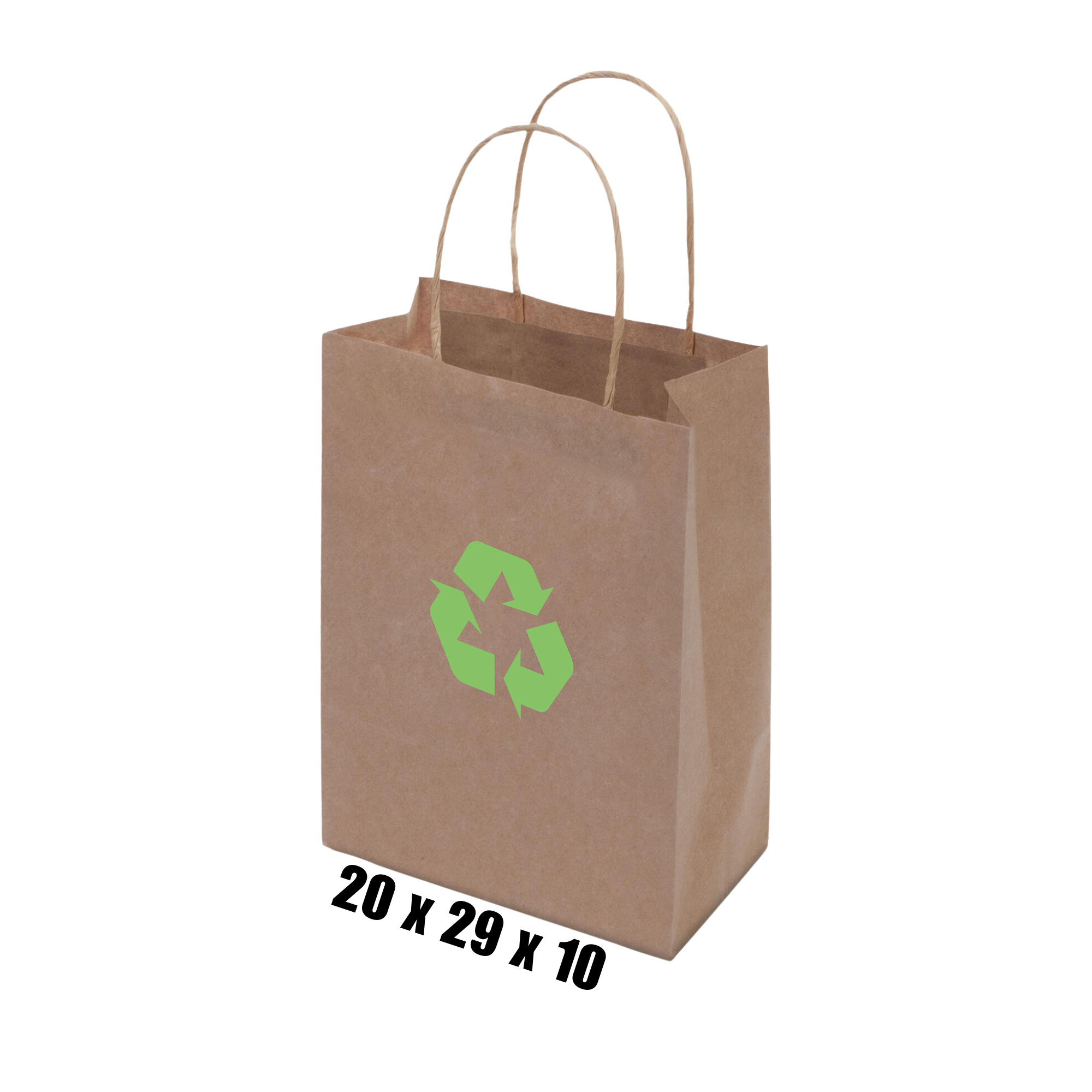 Kraft Paper Bag Brown Small Includes Twisted Paper Handle