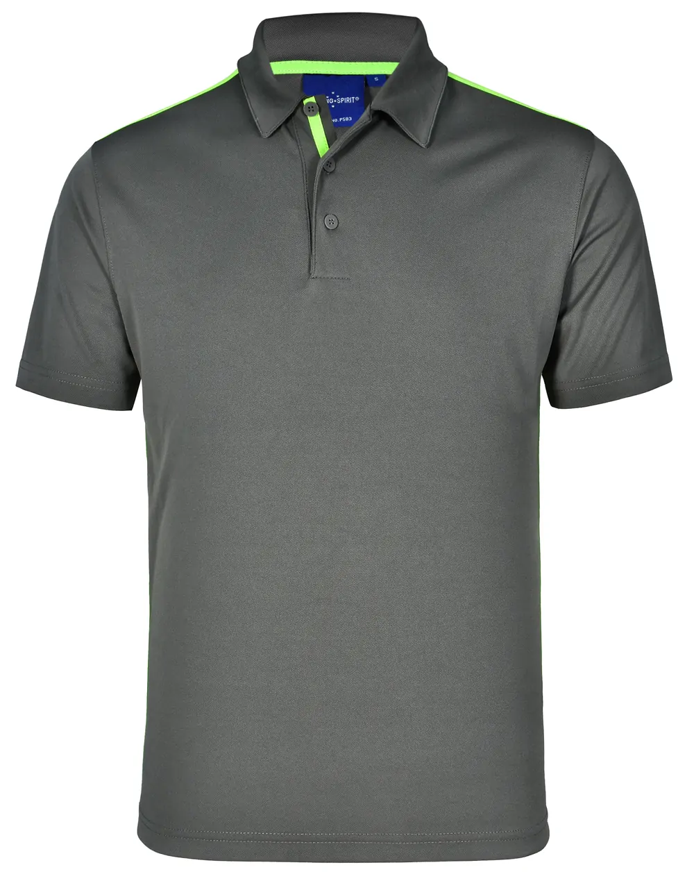 PS83_AshLime_l Staten Polo Shirt Men’s