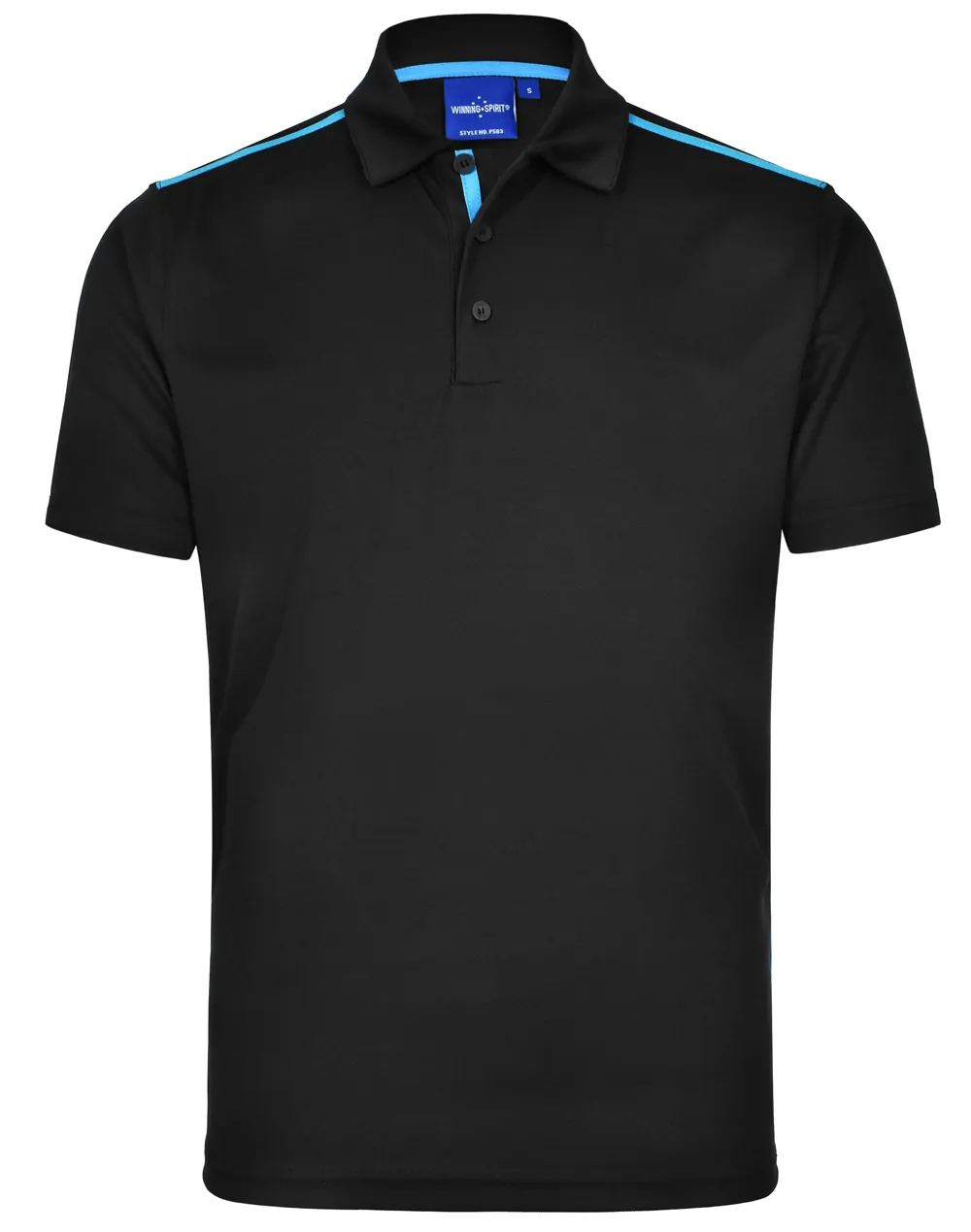 PS83_BlackCyan_l Staten Polo Shirt Men’s