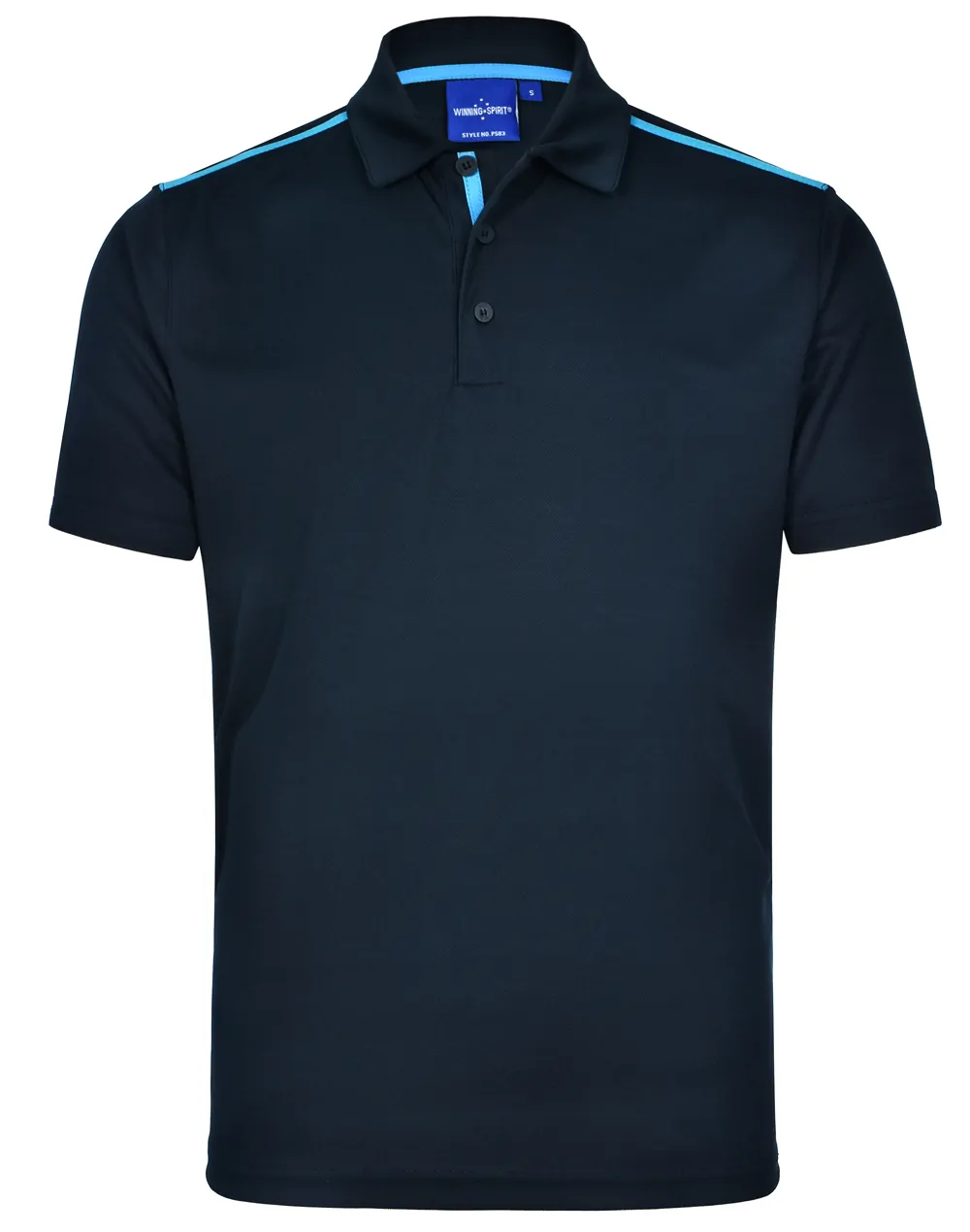 PS83_NavyCyan_l Staten Polo Shirt Men’s