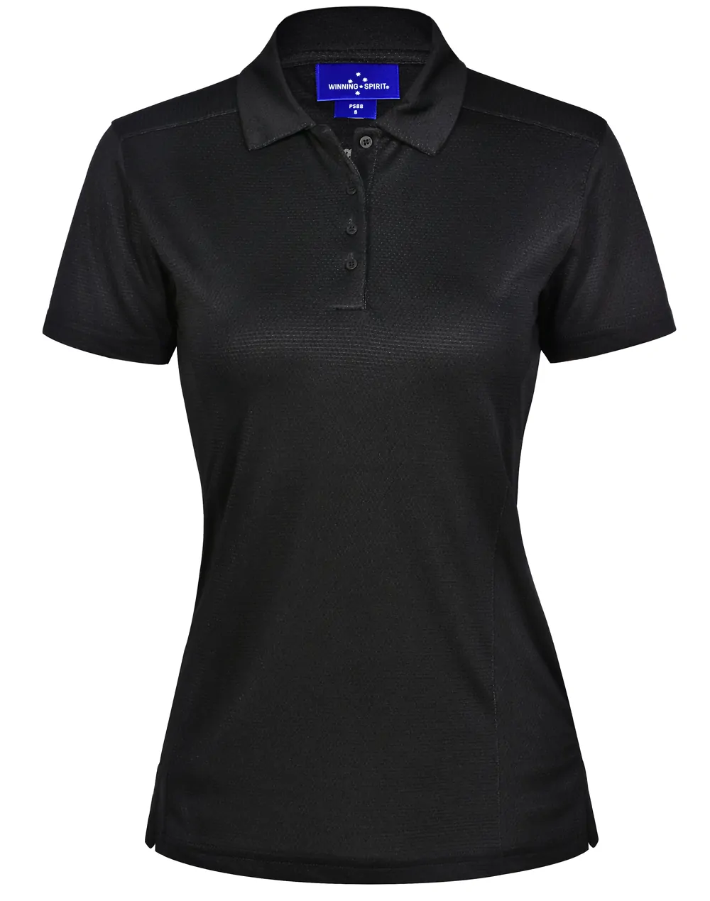 PS88_Black_l Bamboo Charcoal Corporate Short Sleeve Polo Ladies