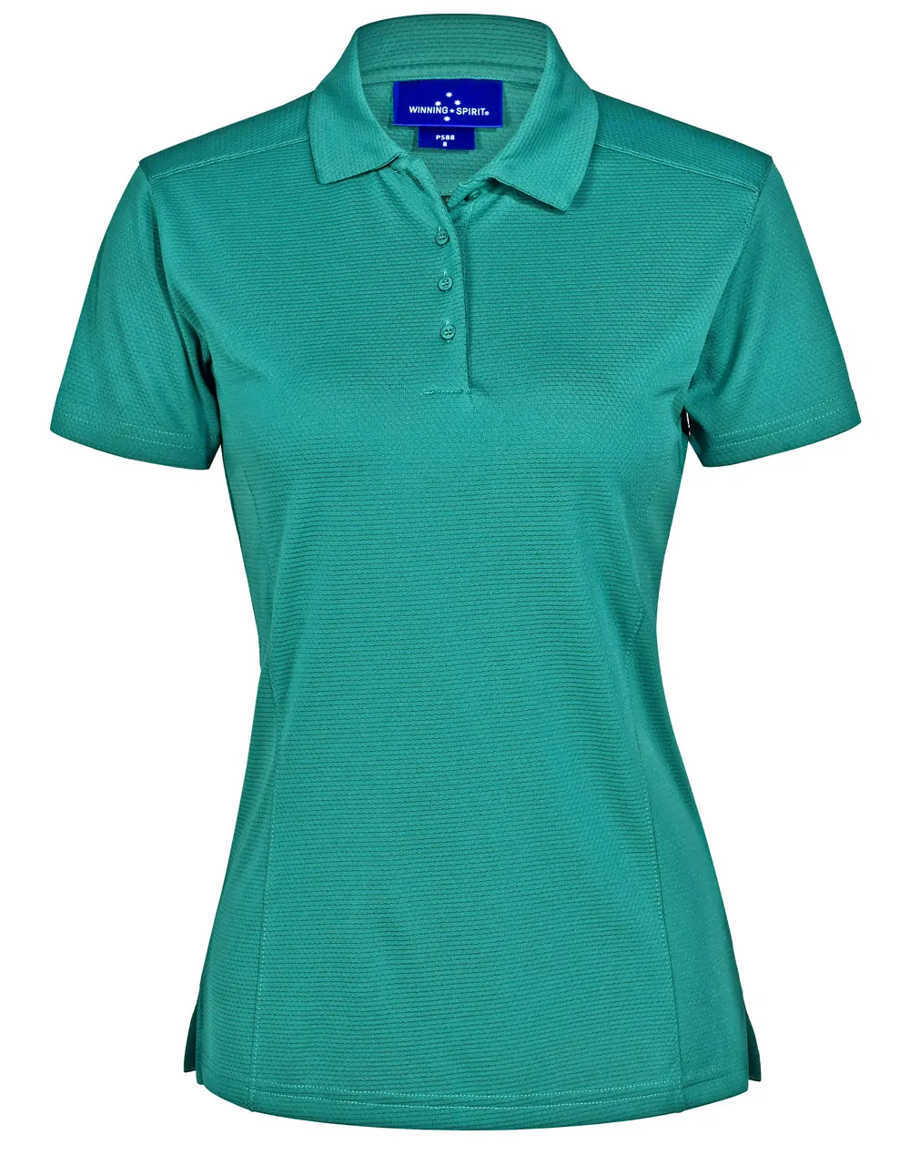 PS88_Teal_l Bamboo Charcoal Corporate Short Sleeve Polo Ladies