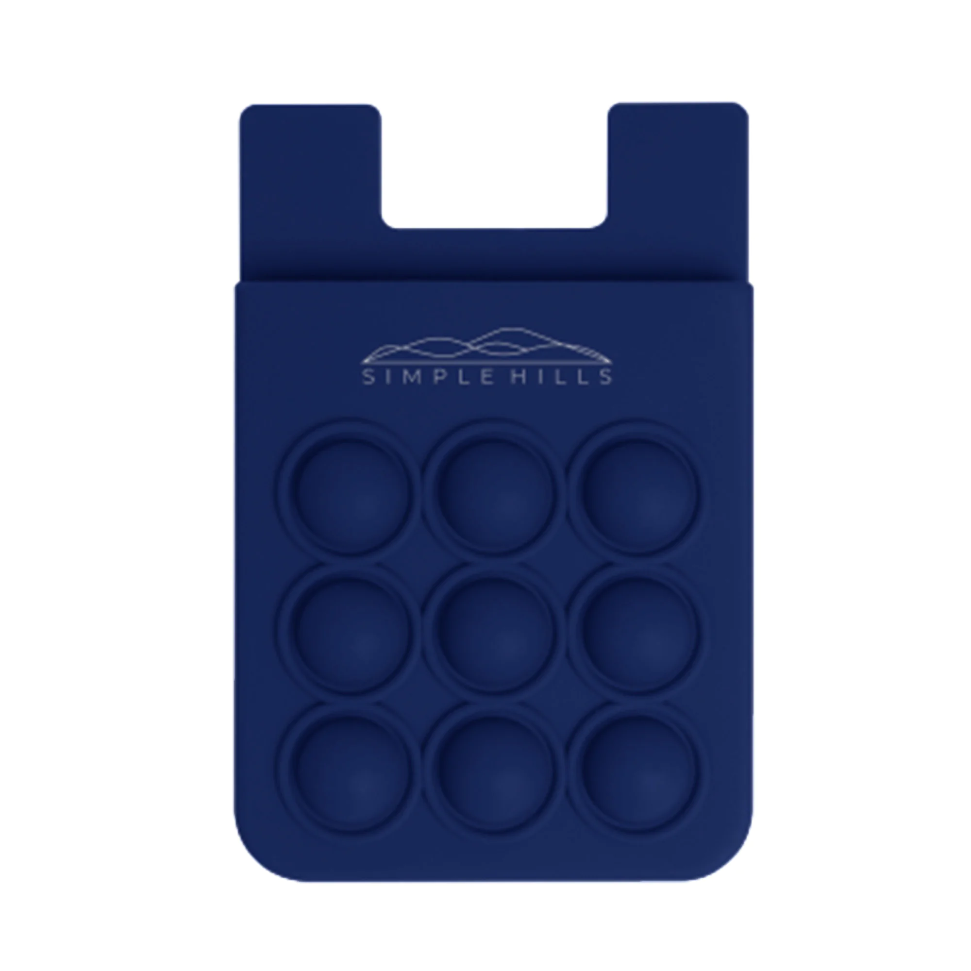 Popper Stress Reliever Silicone Phone Wallet