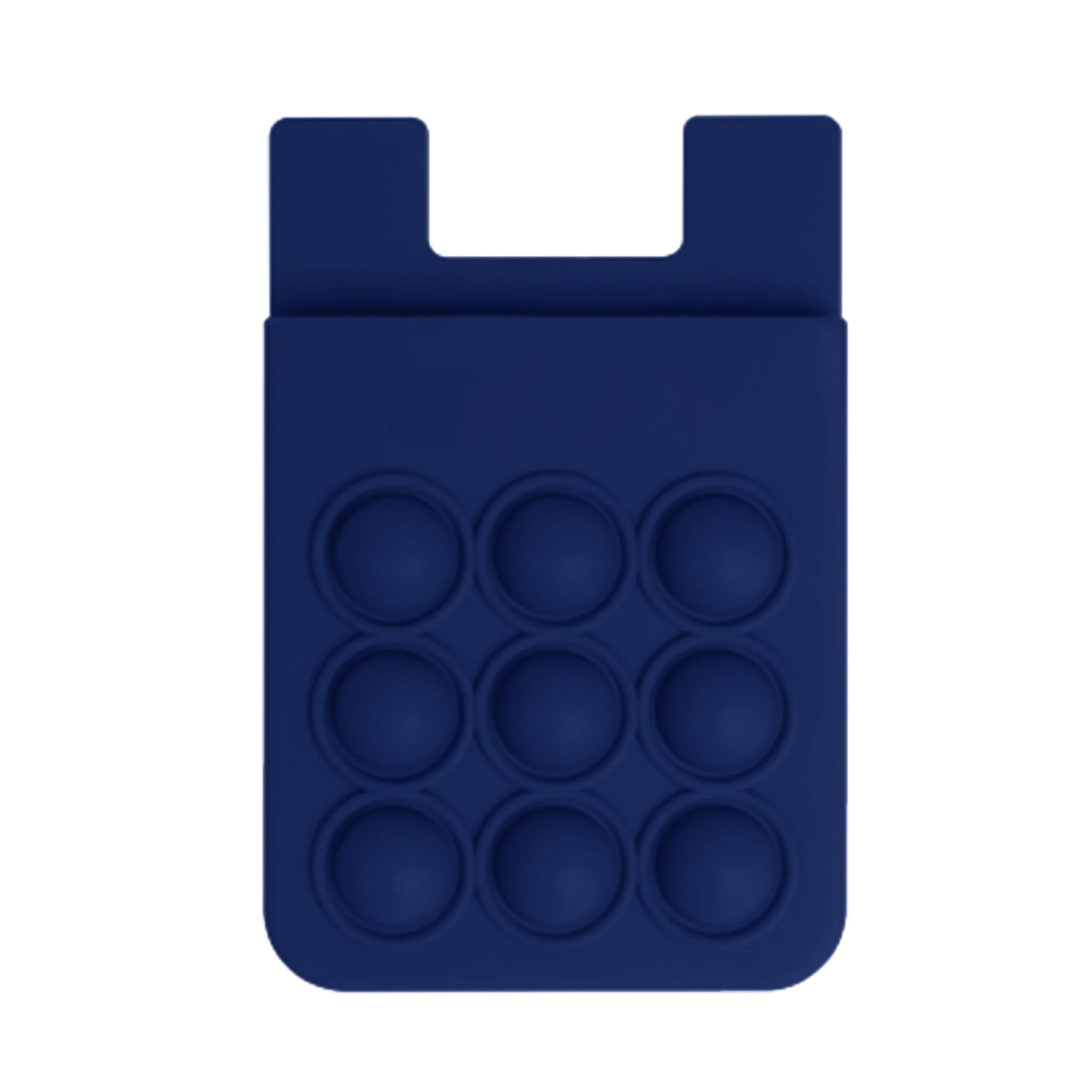 Popper Stress Reliever Silicone Phone Wallet