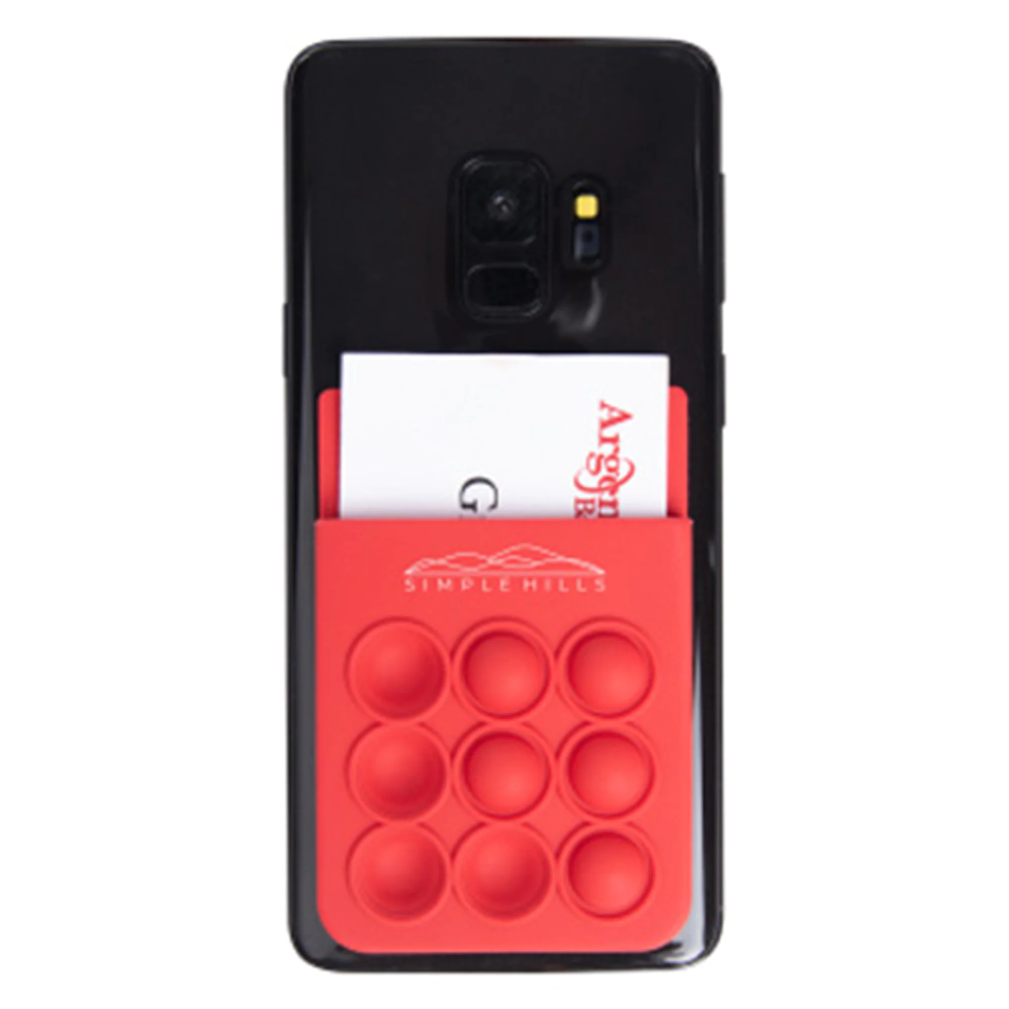 Popper Stress Reliever Silicone Phone Wallet