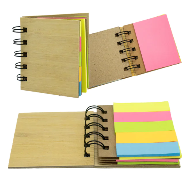 Mini Bamboo Sticky Note Set