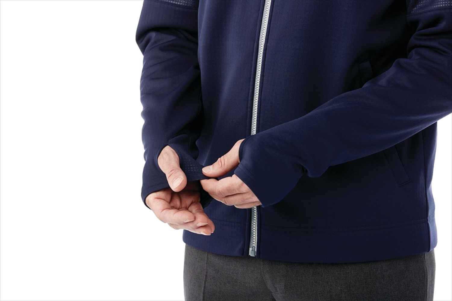 Men’s Senger Knit Full Zip Performance Jacket w/ Thumb Holes