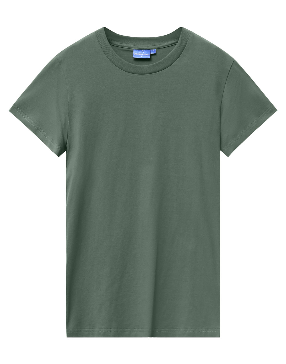 TS42_ArmyGreen_l Premium Cotton Tee Shirt Ladies