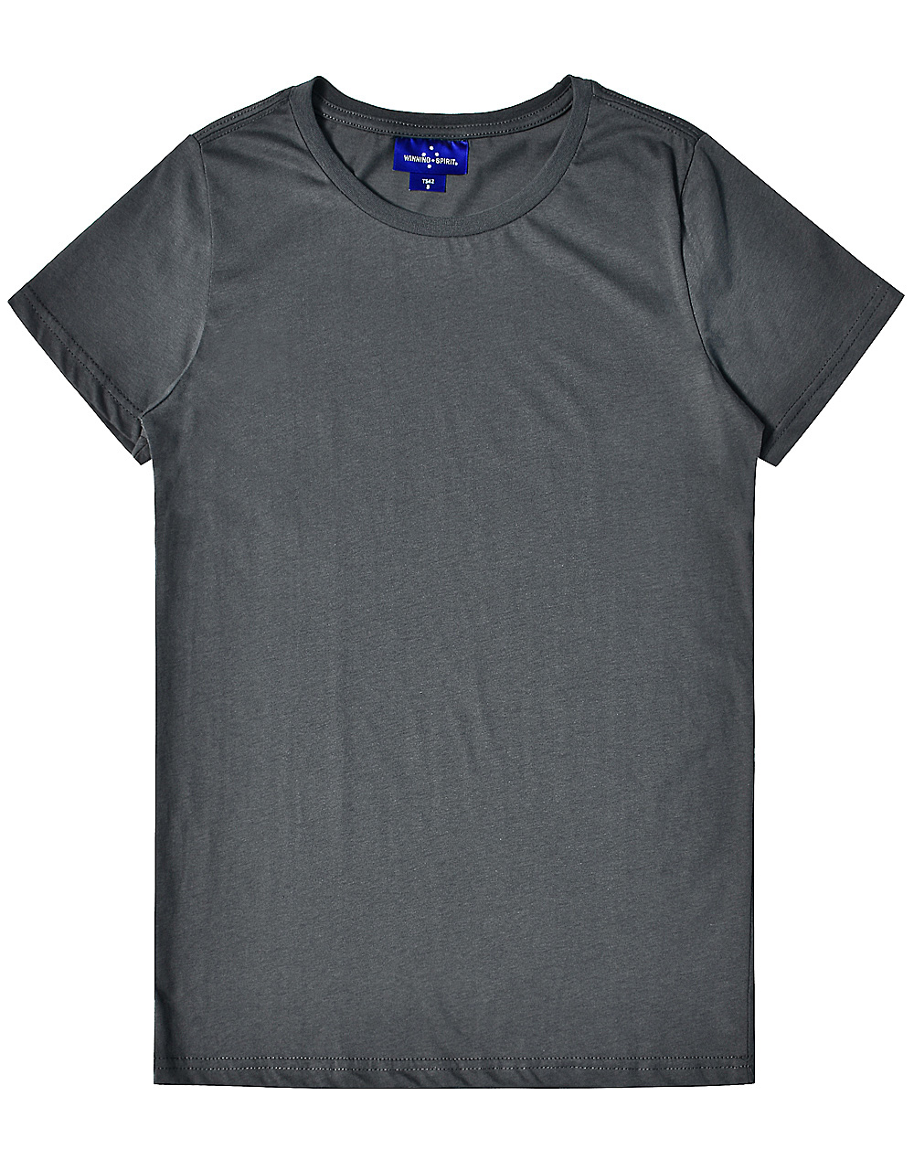 TS42_Charcoal_l Premium Cotton Tee Shirt Ladies