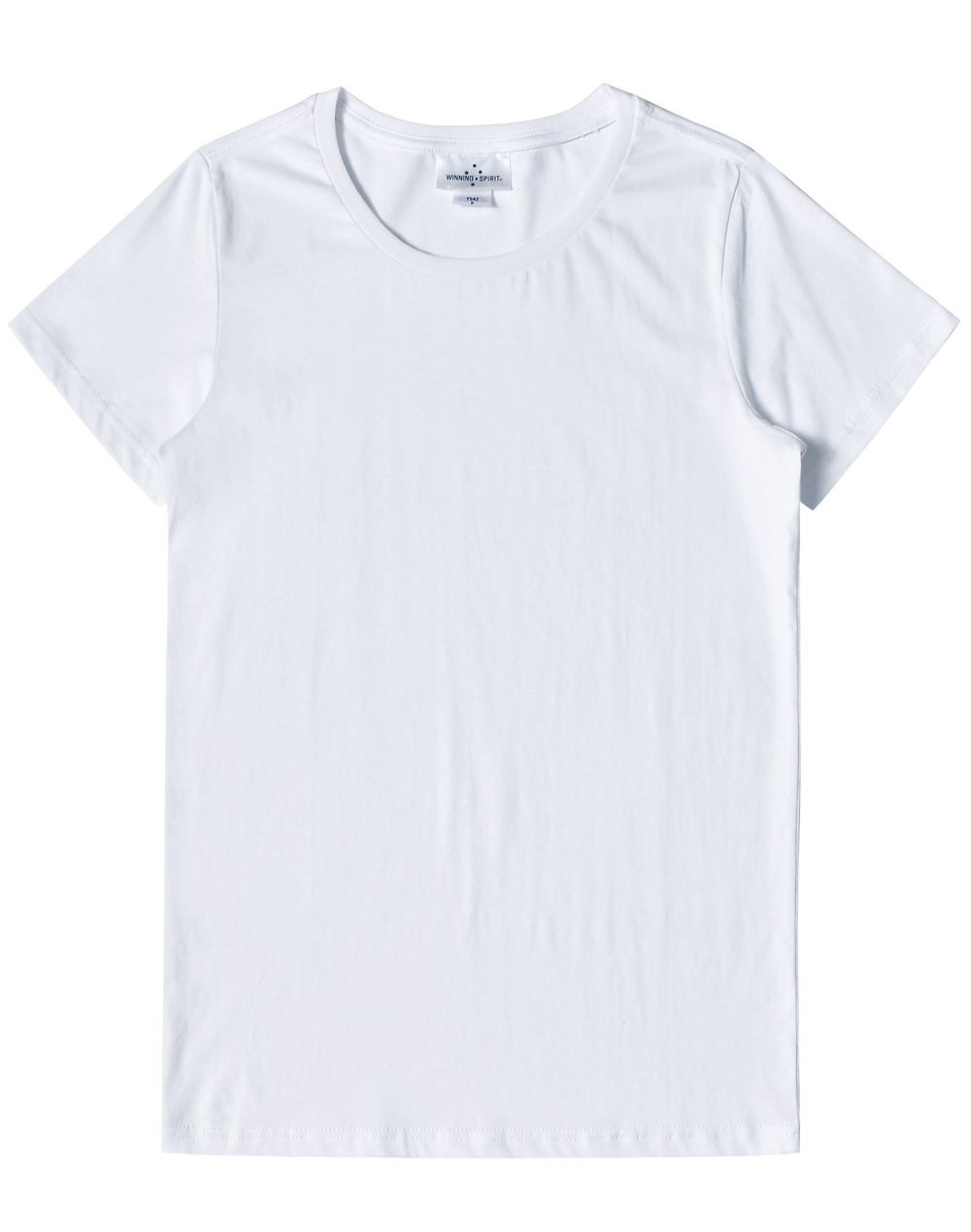 TS42_White_l Premium Cotton Tee Shirt Ladies