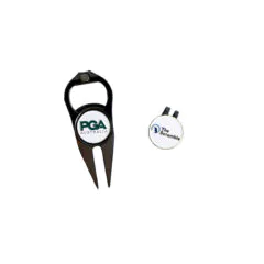 Custom Made Divot Tool & Hat Clip Set