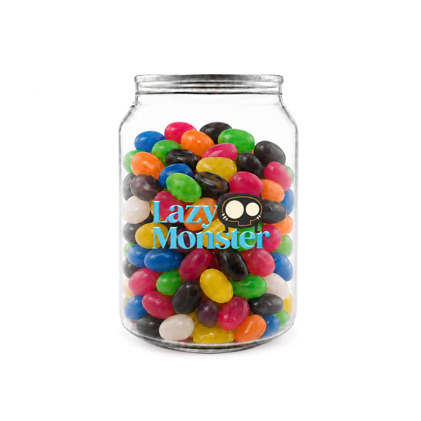 Assorted Jelly Beans in Clear Can 210g 1poscolourfusion