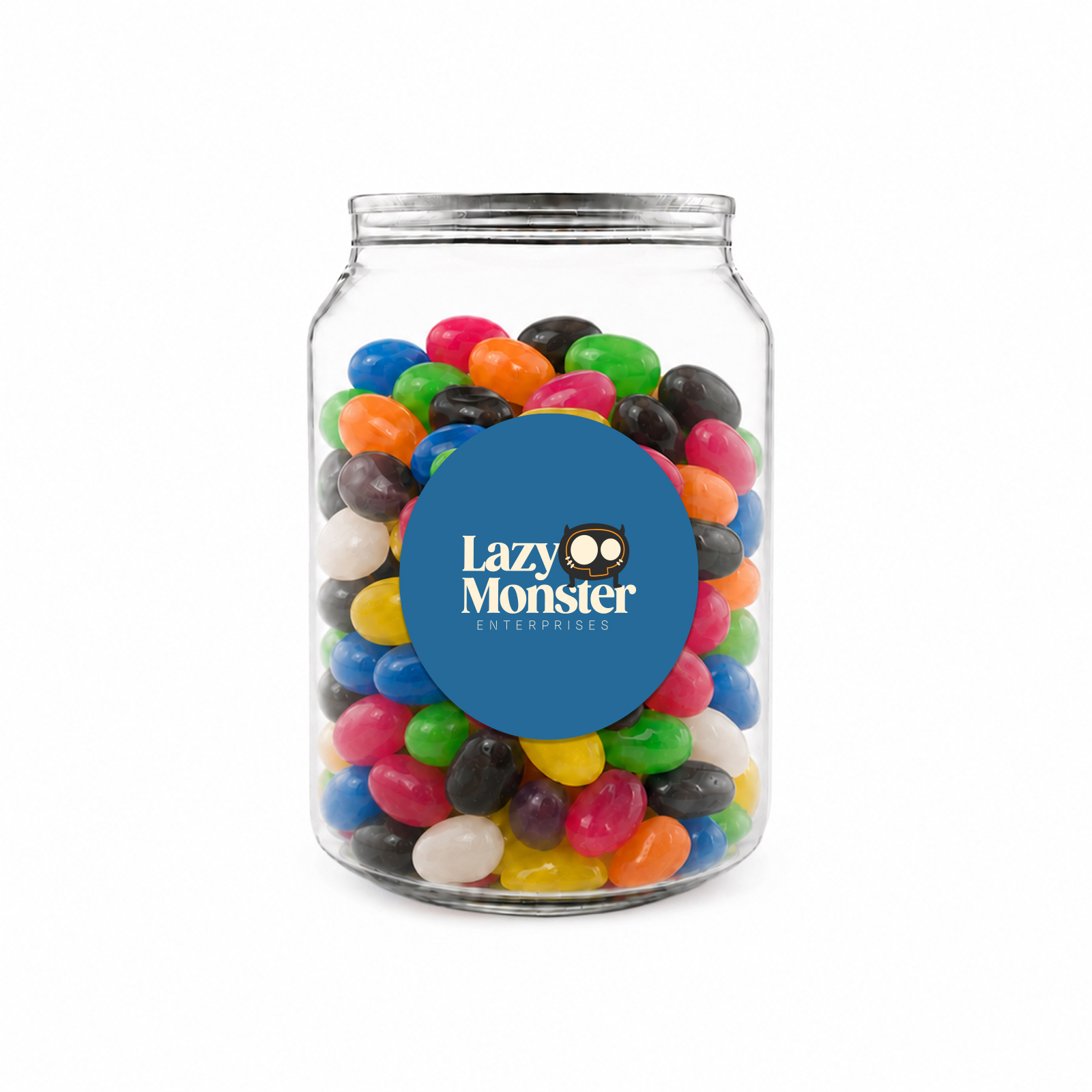 Assorted Jelly Beans in Clear Can 210g 1posstandarddigitallabel2