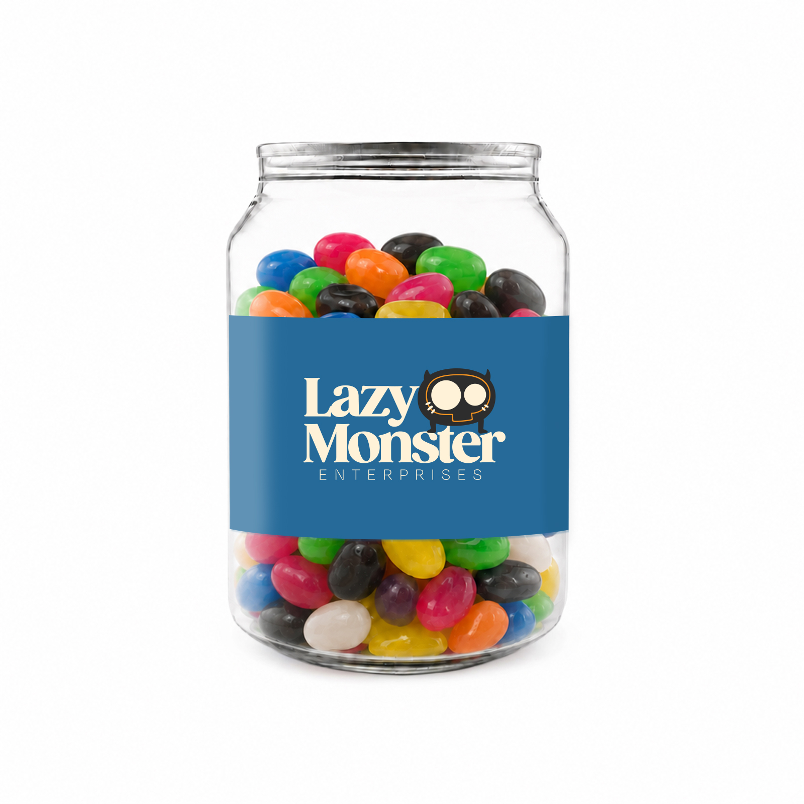 Assorted Jelly Beans in Clear Can 210g 1posstandarddigitallabel3