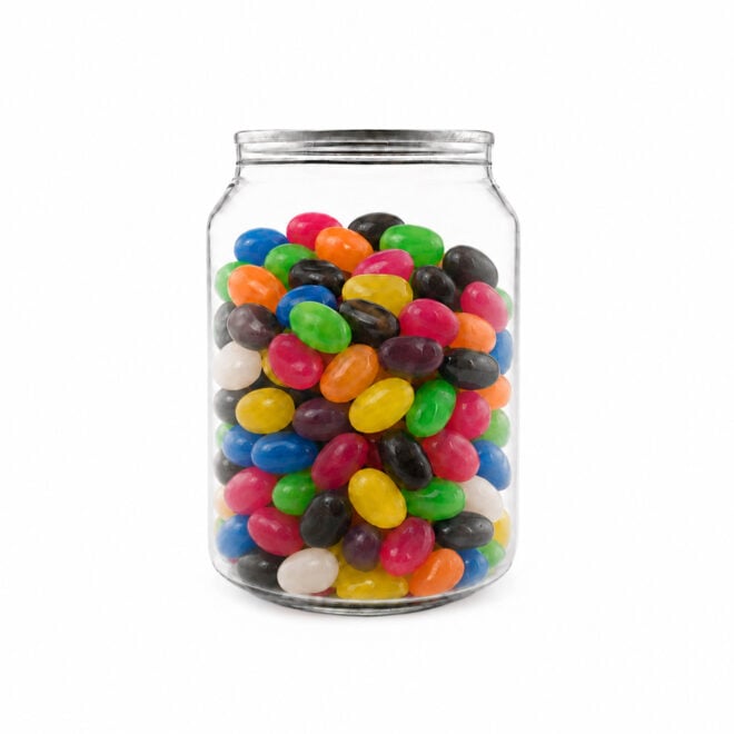 Assorted Jelly Beans in Clear Can 210g
