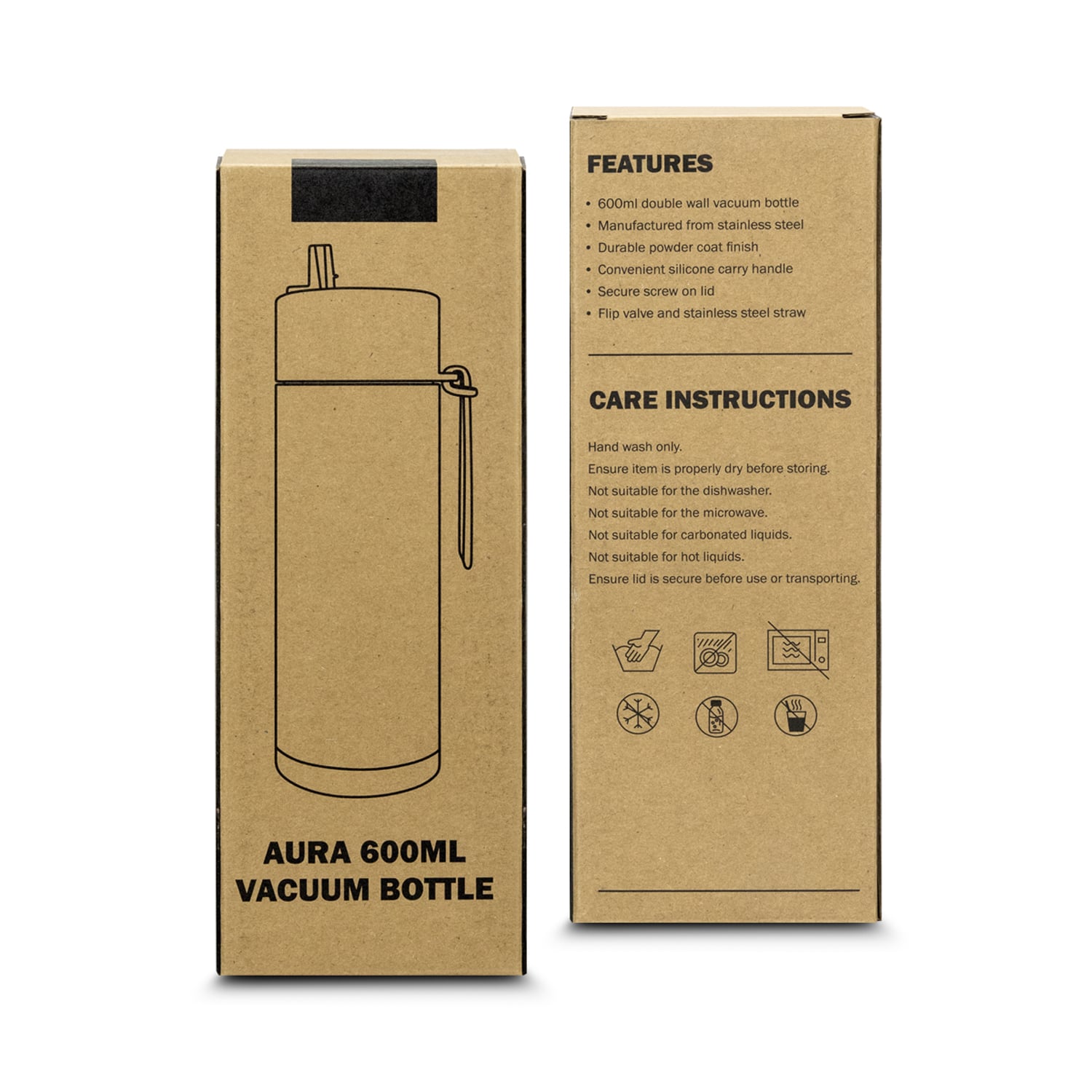 Aura Vacuum Bottle – 600ml Aura Vacuum Bottle – 600ml