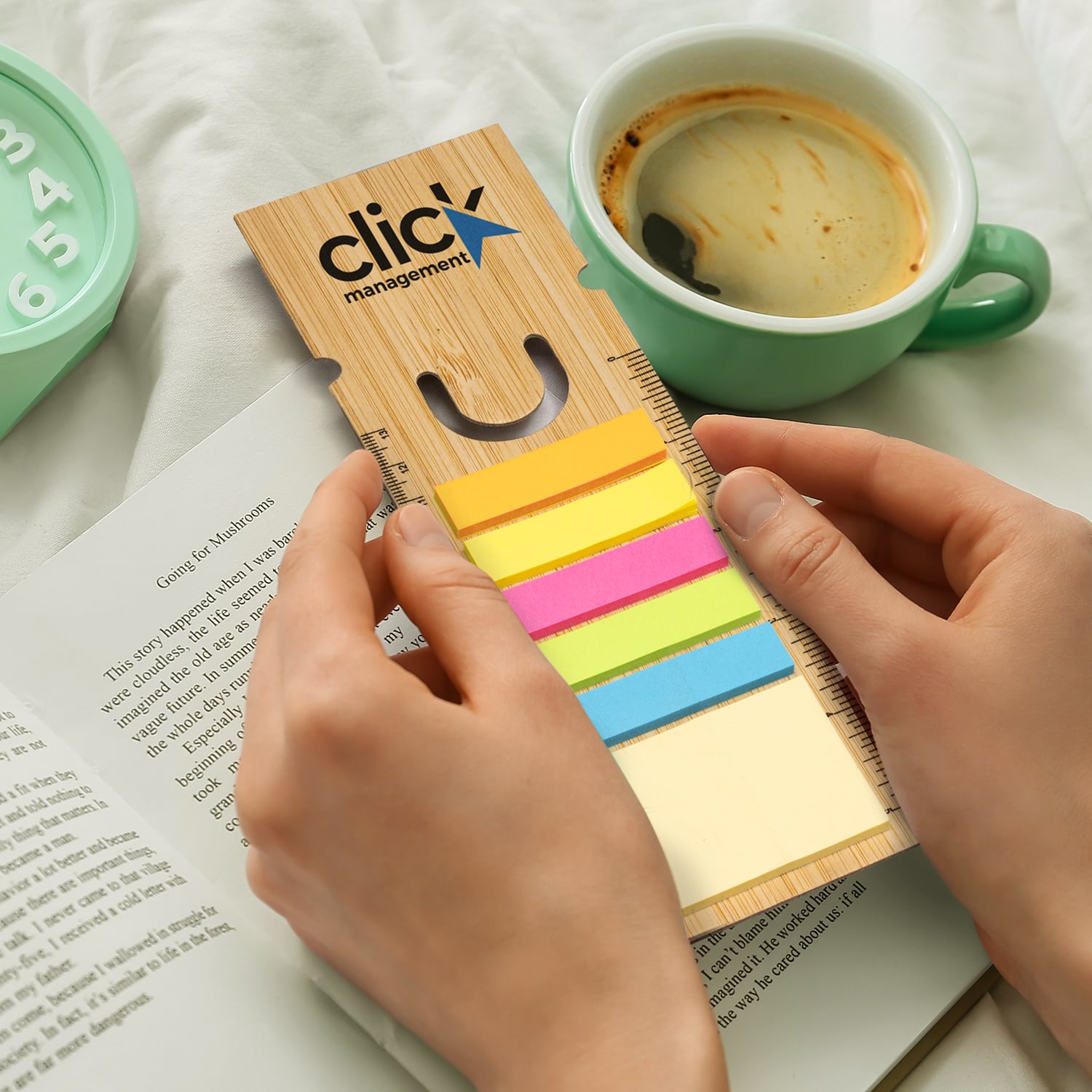 Bamboo Ruler Bookmark – Square