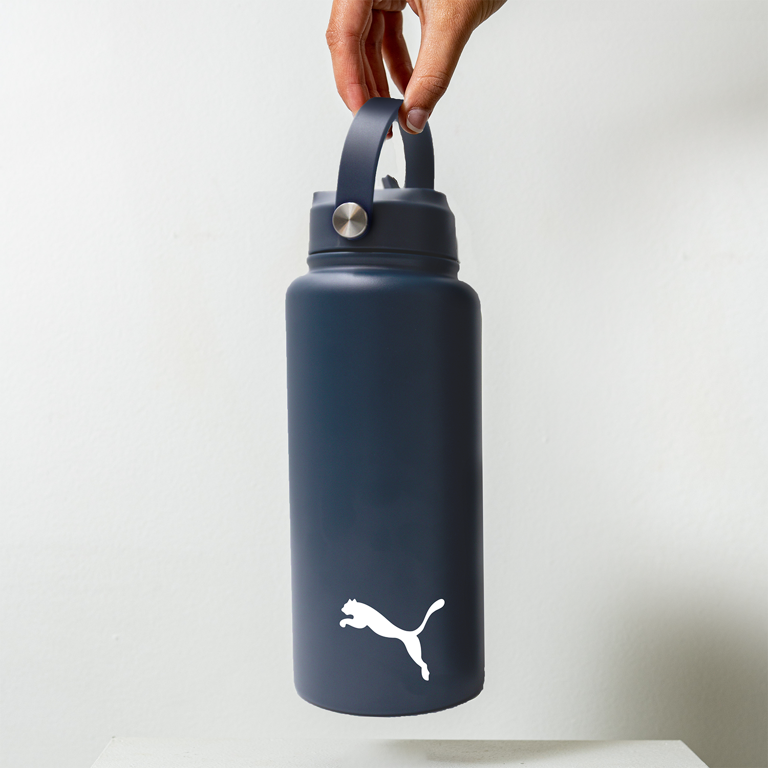 Byron 1L Drink Bottle Navy Blue Branded