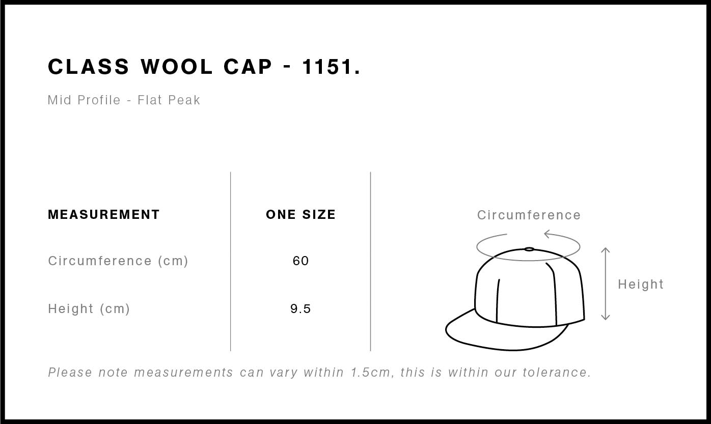 Class Wool Cap Size Guide