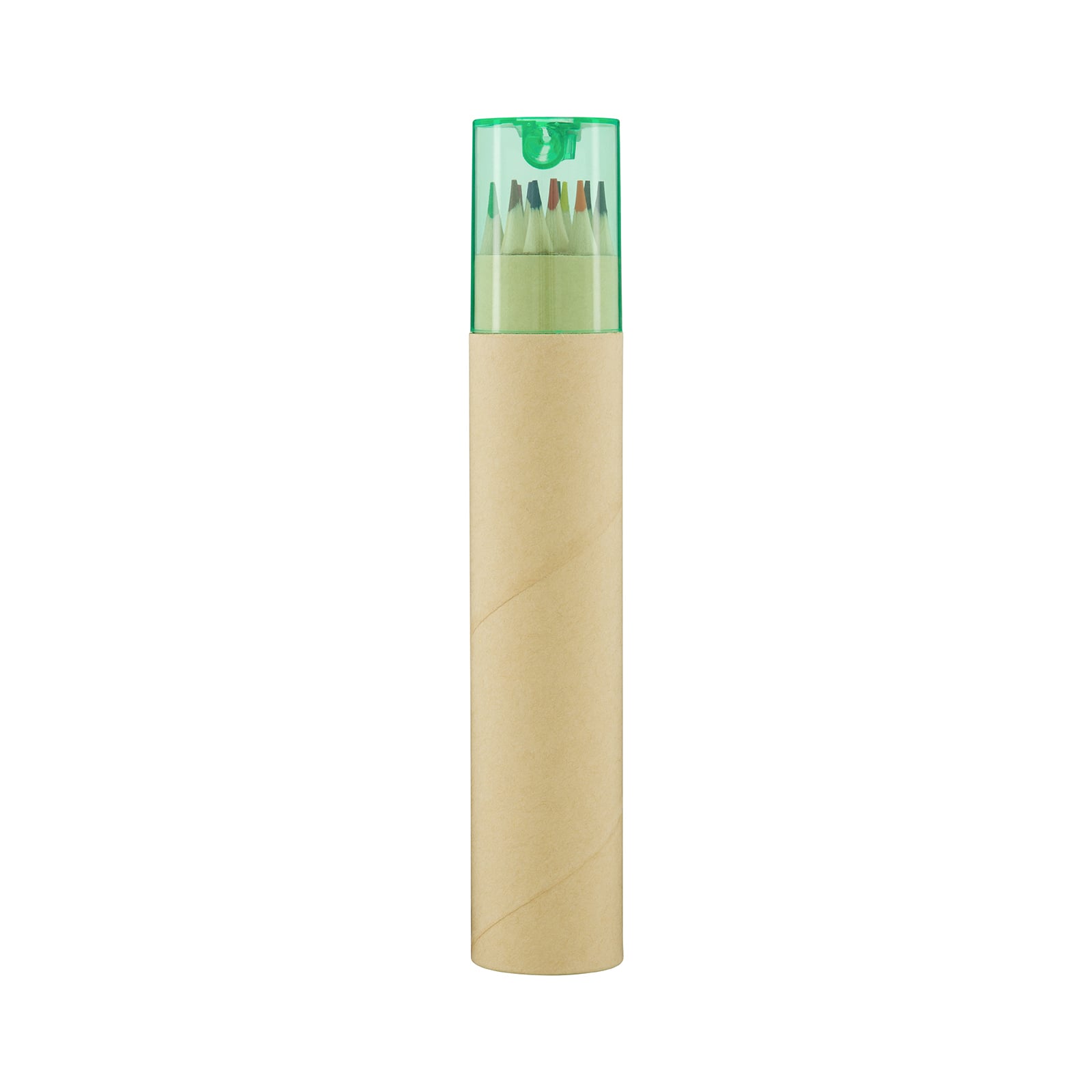 Colouroo Long Pencils in Tube Green Natural