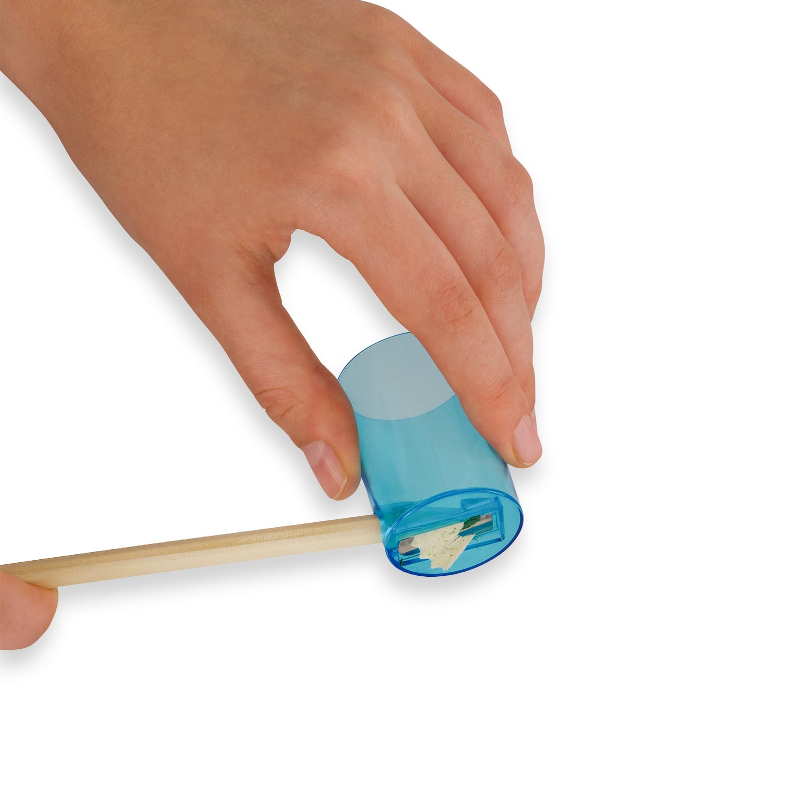 Colouroo Long Pencils in Tube Sharpeningcapinuse