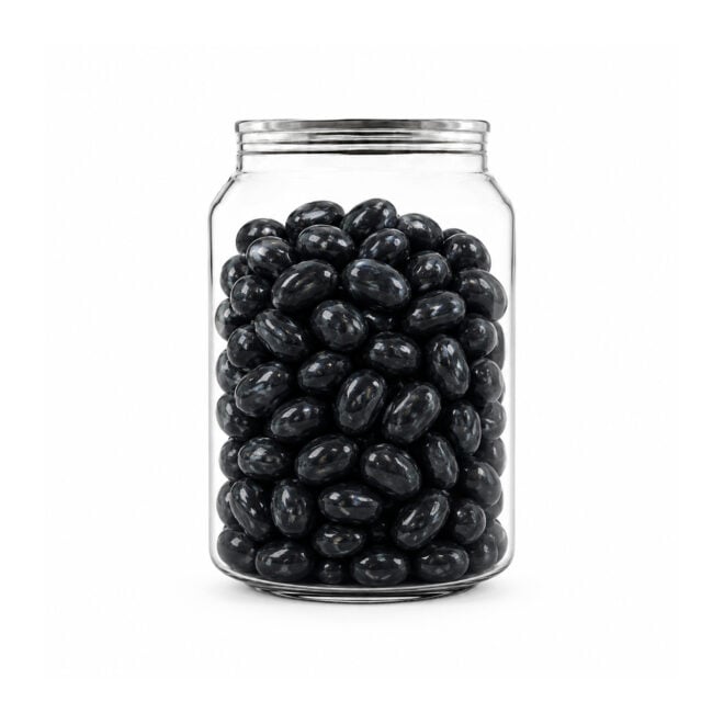 Corporate Colour Jelly Beans in Clear Can 210g