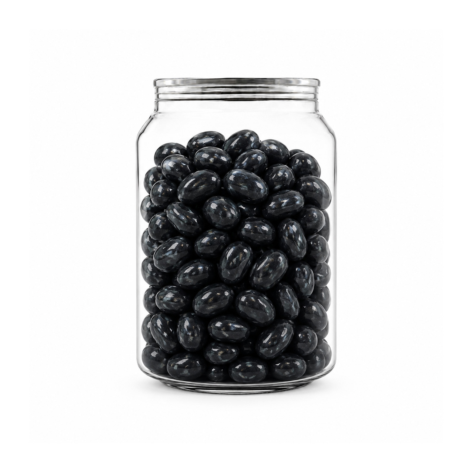 Corporate Colour Jelly Beans in Clear Can 210g Aniseed Corporate Colour Jelly Beans in Clear Can 210g Aniseed