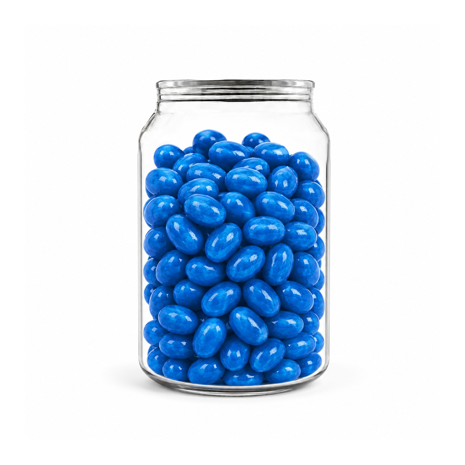 Corporate Colour Jelly Beans in Clear Can 210g Blueberry Corporate Colour Jelly Beans in Clear Can 210g Blueberry