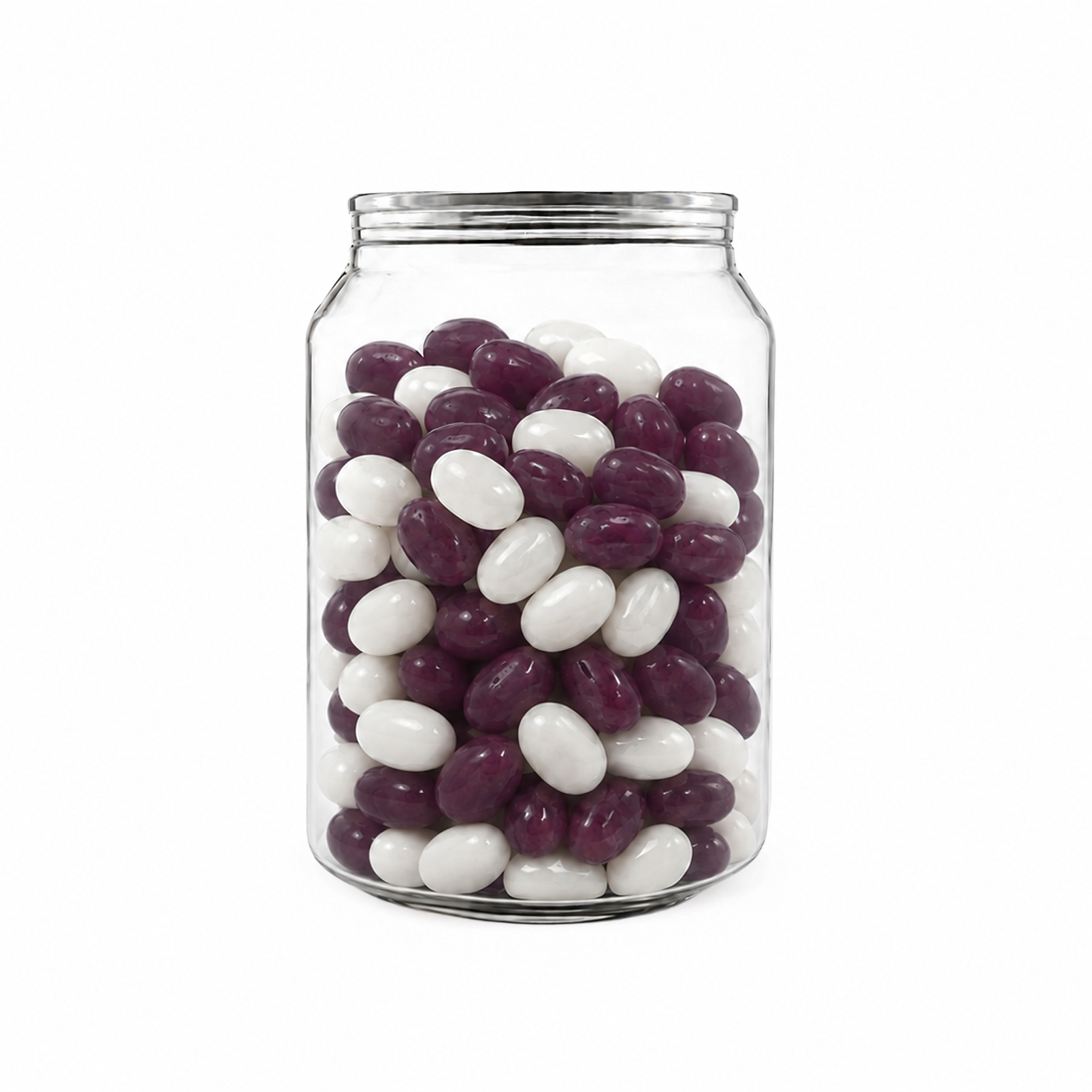 Corporate Colour Jelly Beans in Clear Can 210g Front Corporate Colour Jelly Beans in Clear Can 210g Front
