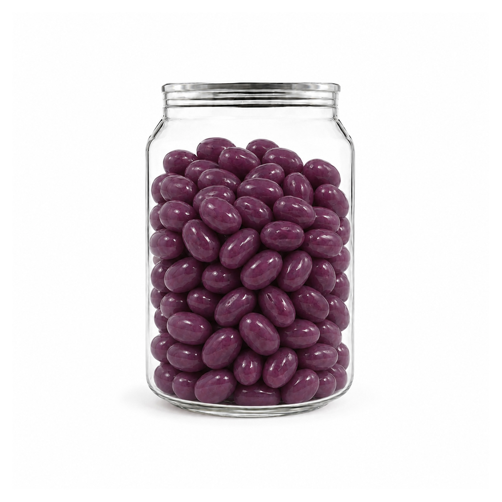 Corporate Colour Jelly Beans in Clear Can 210g Grape Corporate Colour Jelly Beans in Clear Can 210g Grape