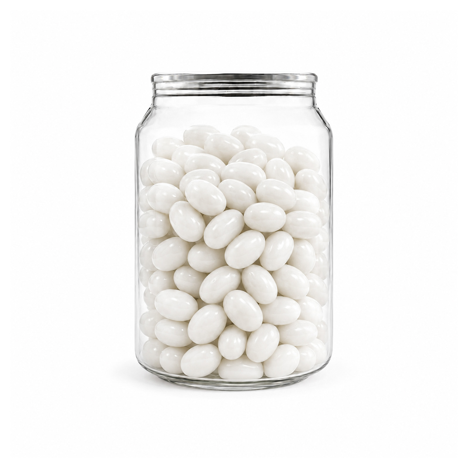 Corporate Colour Jelly Beans in Clear Can 210g Lychee Corporate Colour Jelly Beans in Clear Can 210g Lychee