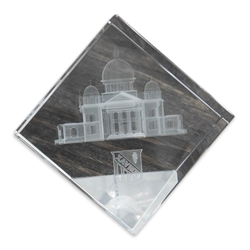 Custom Made Crystal Diamond Paperweight