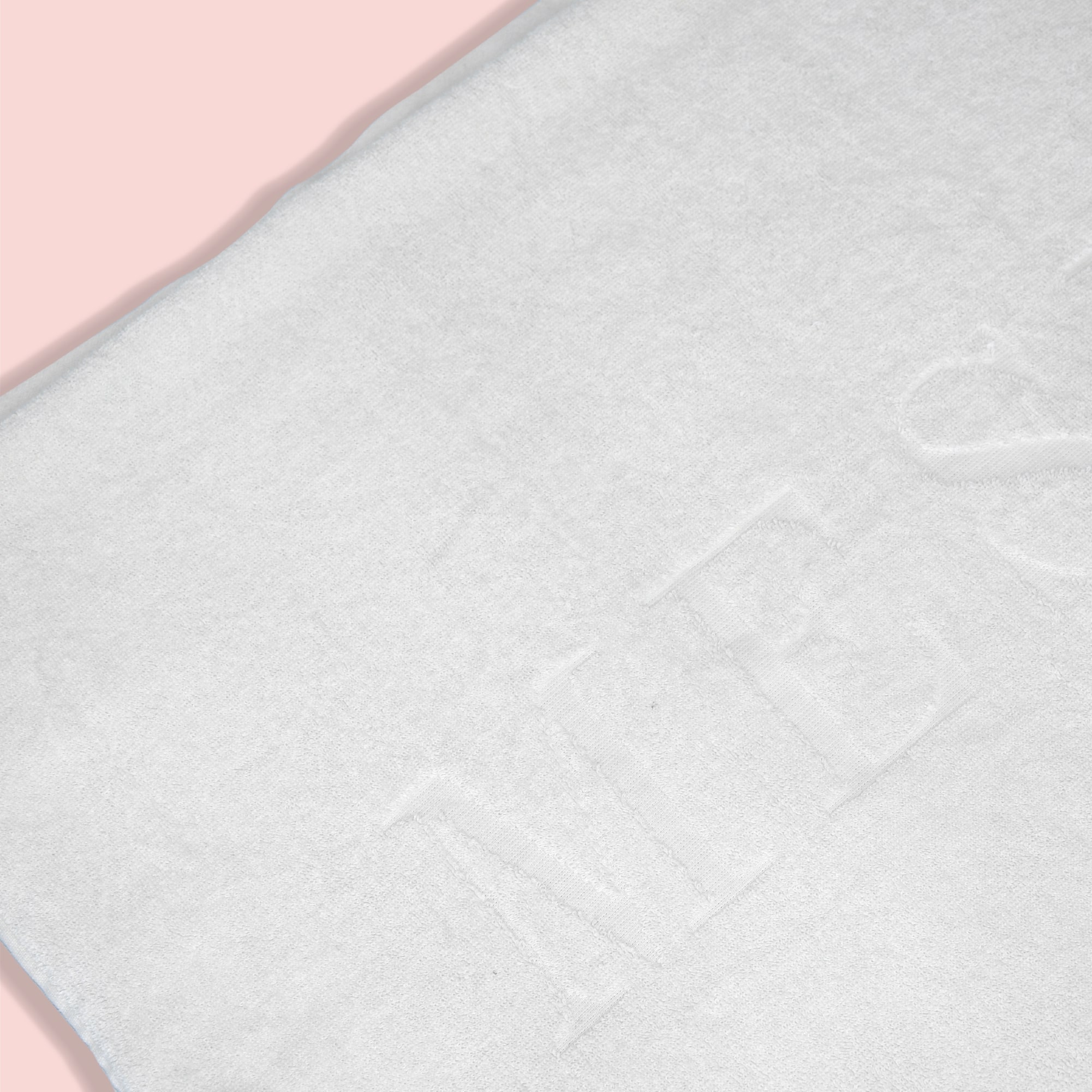 Cotton Double Terry Embossed Beach Towel