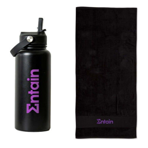Entain 1L Drink Bottle + Beach Towel