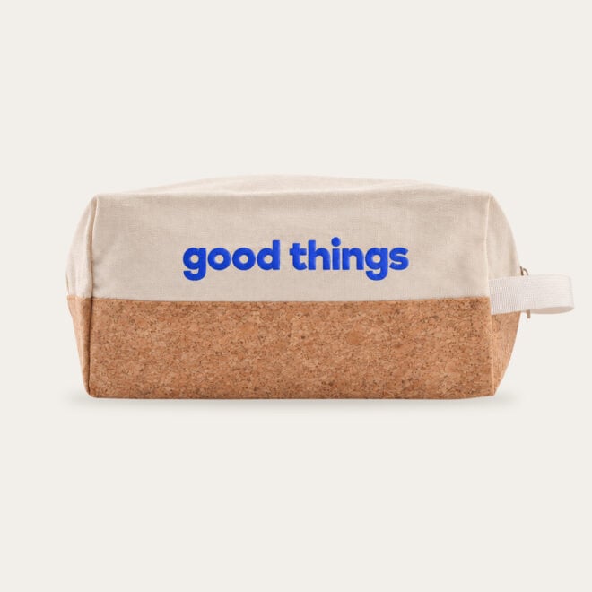 Scenic Cotton Cork Utility Pouch