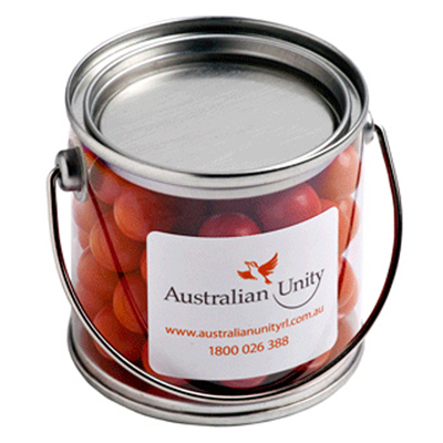 Small Round Window Tin with Lindt Balls