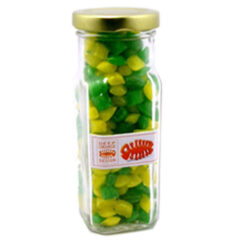 Corporate Coloured Humbugs in Tall Jar 180G