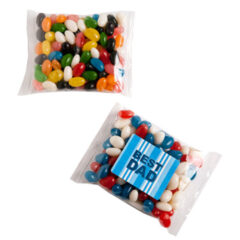 Mixed or Corporate Coloured Jelly Beans in 100g bag