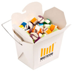 Noodle Box Filled with Personalised Rock Candy 100G