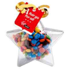 Acrylic Stars Filled with Mini M&Ms 50G