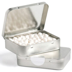 Rectangle Hinge Tin Fillled with Mints or Musks 65G