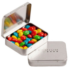 Rectangle Hinge Tin with Chewy Fruits 65g