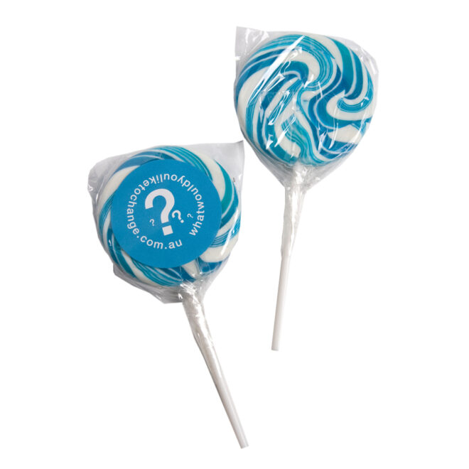 Medium Candy Lollipops – Blue